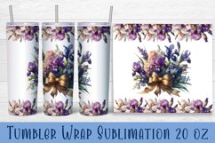 Beautiful flowers Tumbler Wrap | Irises Flower Tumbler Product Image 1