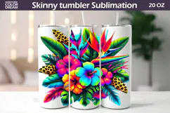 Tropical Flowers Clipart | Tropical Flowers Sublimation Product Image 4