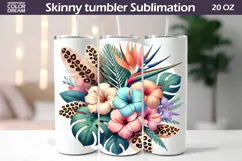 Tropical Flowers Clipart | Tropical Flowers Sublimation Product Image 2