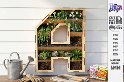 Wooden Flowers Wall Letter Laser Cut Bundle | 3D Layered SVG Product Image 3