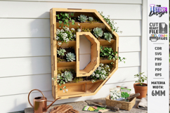 Wooden Flowers Wall Letter Laser Cut Bundle | 3D Layered SVG Product Image 6