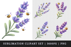 Flowers clipart printable sublimation design png Product Image 1