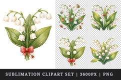 Flowers clipart printable sublimation design png Product Image 1
