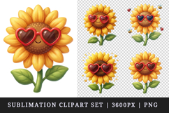 Flowers clipart printable sublimation design png Product Image 1