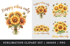 Flowers clipart printable sublimation design png Product Image 1
