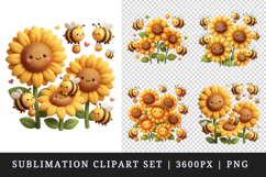Flowers clipart printable sublimation design png Product Image 1