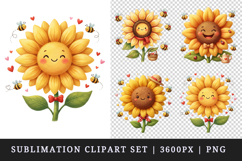Flowers clipart printable sublimation design png Product Image 1