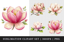 Flowers clipart printable sublimation design png Product Image 1