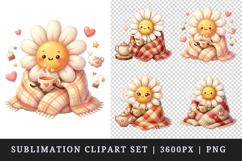 Flowers clipart printable sublimation design png Product Image 1