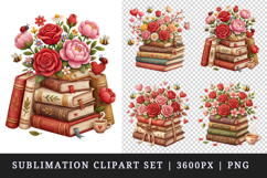 Flowers clipart printable sublimation design png Product Image 1
