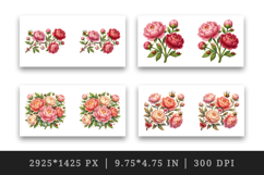 Flowers mug wrap printable sublimation design Product Image 2