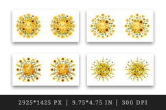 Flowers mug wrap printable sublimation design Product Image 2