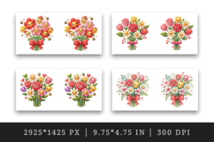 Flowers mug wrap printable sublimation design Product Image 2