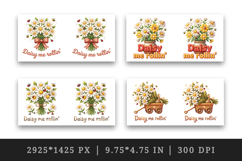 Flowers mug wrap printable sublimation design Product Image 2