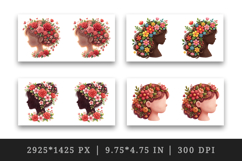 Flowers mug wrap printable sublimation design Product Image 2