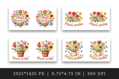 Flowers mug wrap printable sublimation design Product Image 2