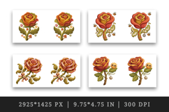 Flowers mug wrap printable sublimation design Product Image 2