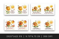 Flowers mug wrap printable sublimation design Product Image 2