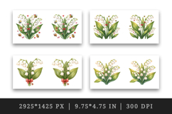 Flowers mug wrap printable sublimation design Product Image 2