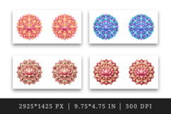 Flowers mug wrap printable sublimation design Product Image 2