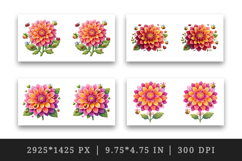 Flowers mug wrap printable sublimation design Product Image 2