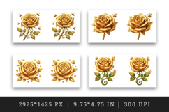 Flowers mug wrap printable sublimation design Product Image 2