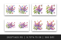 Flowers mug wrap printable sublimation design Product Image 2