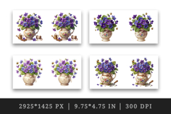 Flowers mug wrap printable sublimation design Product Image 2