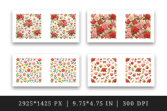 Flowers mug wrap printable sublimation design Product Image 2