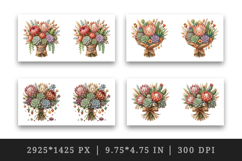 Flowers mug wrap printable sublimation design Product Image 2