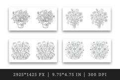 Flowers mug wrap printable sublimation design Product Image 2