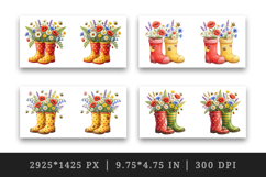 Flowers mug wrap printable sublimation design Product Image 2