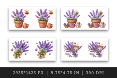 Flowers mug wrap printable sublimation design Product Image 2