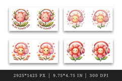 Flowers mug wrap printable sublimation design Product Image 2