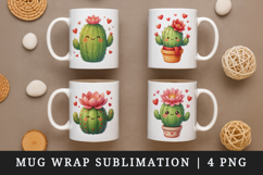 Flowers mug wrap printable sublimation design Product Image 1