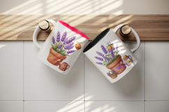 Flowers mug wrap printable sublimation design Product Image 3