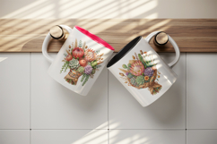 Flowers mug wrap printable sublimation design Product Image 3