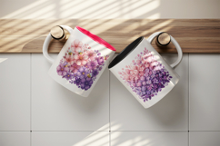 Flowers mug wrap printable sublimation design Product Image 3