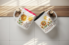 Flowers mug wrap printable sublimation design Product Image 3