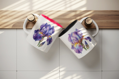 Flowers mug wrap printable sublimation design Product Image 3