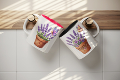 Flowers mug wrap printable sublimation design Product Image 3