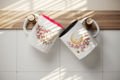 Flowers mug wrap printable sublimation design Product Image 3