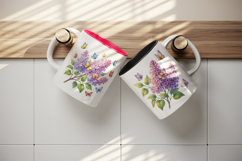 Flowers mug wrap printable sublimation design Product Image 3