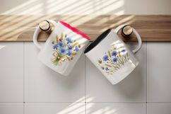 Flowers mug wrap printable sublimation design Product Image 3