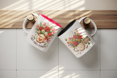 Flowers mug wrap printable sublimation design Product Image 3