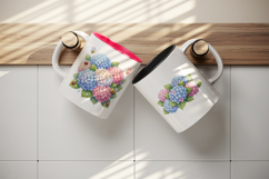 Flowers mug wrap printable sublimation design Product Image 3