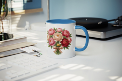 Flowers mug wrap printable sublimation design Product Image 5
