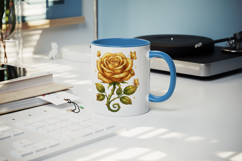 Flowers mug wrap printable sublimation design Product Image 5