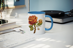Flowers mug wrap printable sublimation design Product Image 5