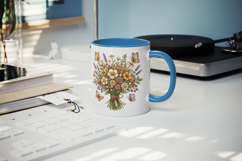 Flowers mug wrap printable sublimation design Product Image 5